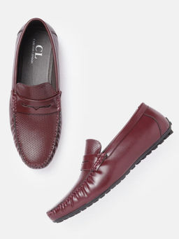 Carlton London - Textured Brown Loafers